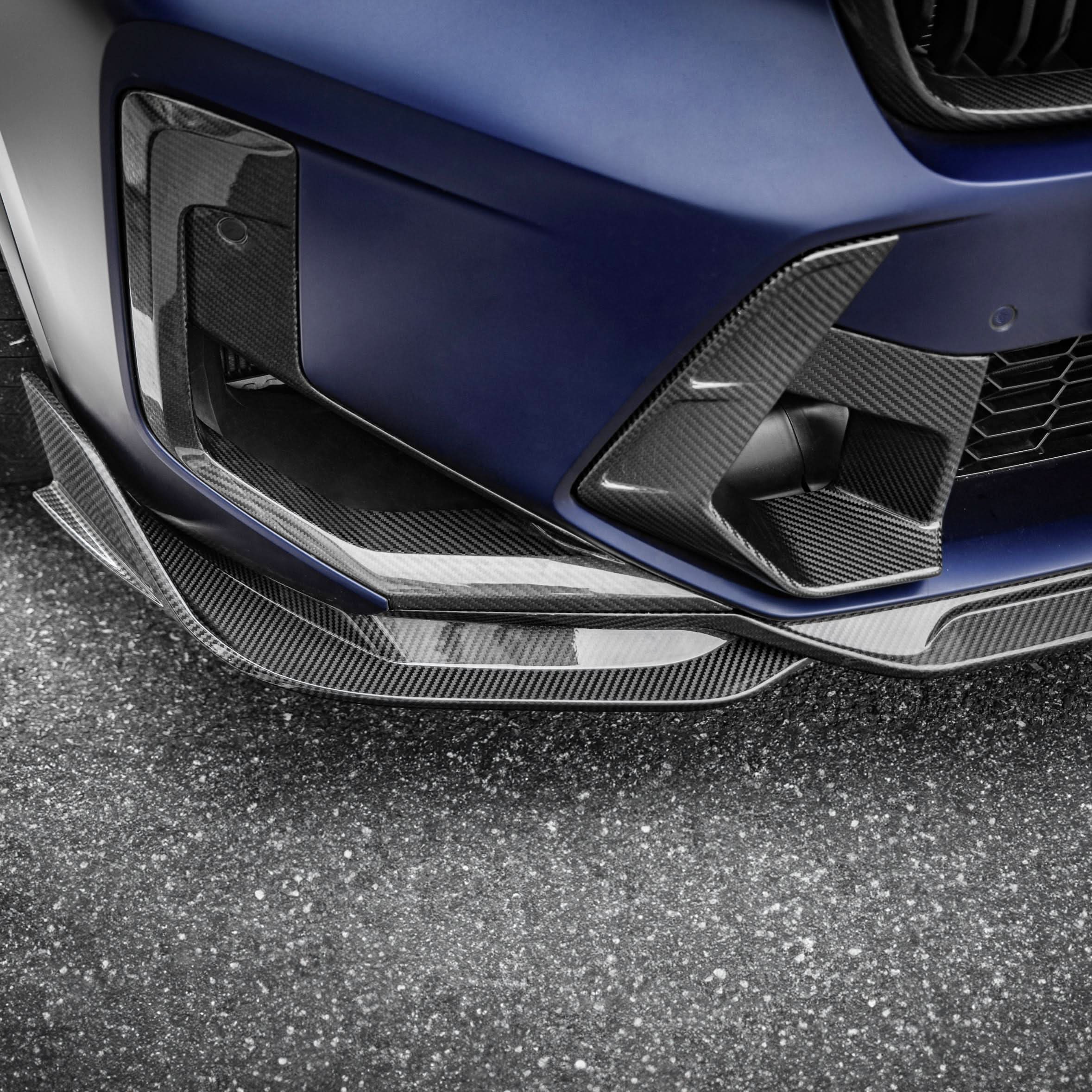 V Style Pre-Preg Carbon Fibre Front Induction Trims for BMW F97 X3M F98 X4M LCI 22-26