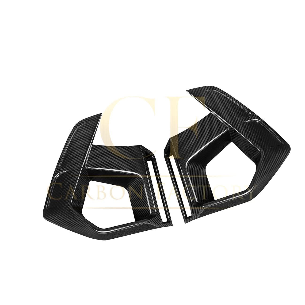 V Style Pre-Preg Carbon Fibre Front Induction Trims for BMW F97 X3M F98 X4M LCI 22-26
