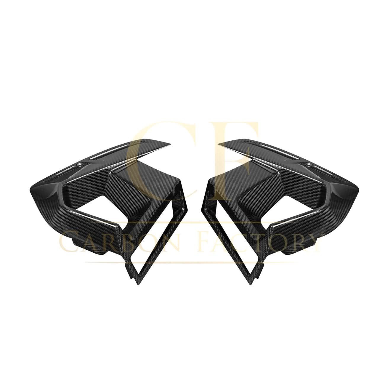 V Style Pre-Preg Carbon Fibre Front Induction Trims for BMW F97 X3M F98 X4M LCI 22-26