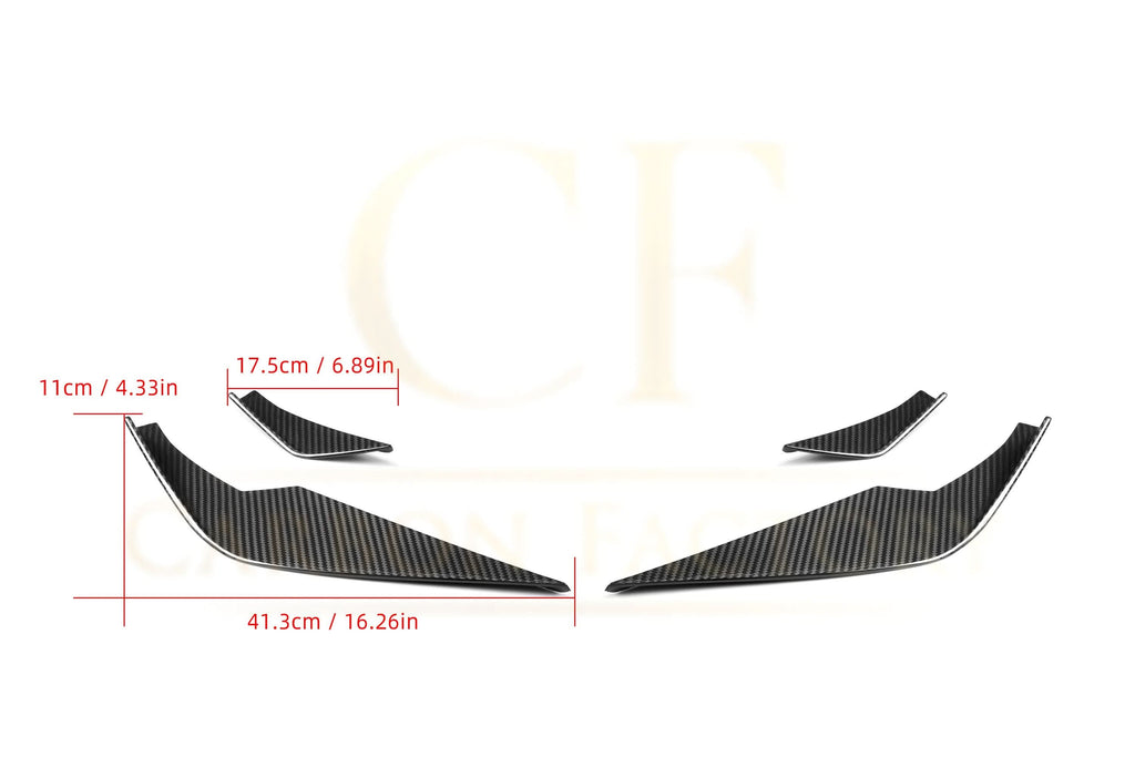 VS Style Pre-Preg Carbon Fibre Front Canards for BMW G80 M3 G82 G83 M4 21-Present