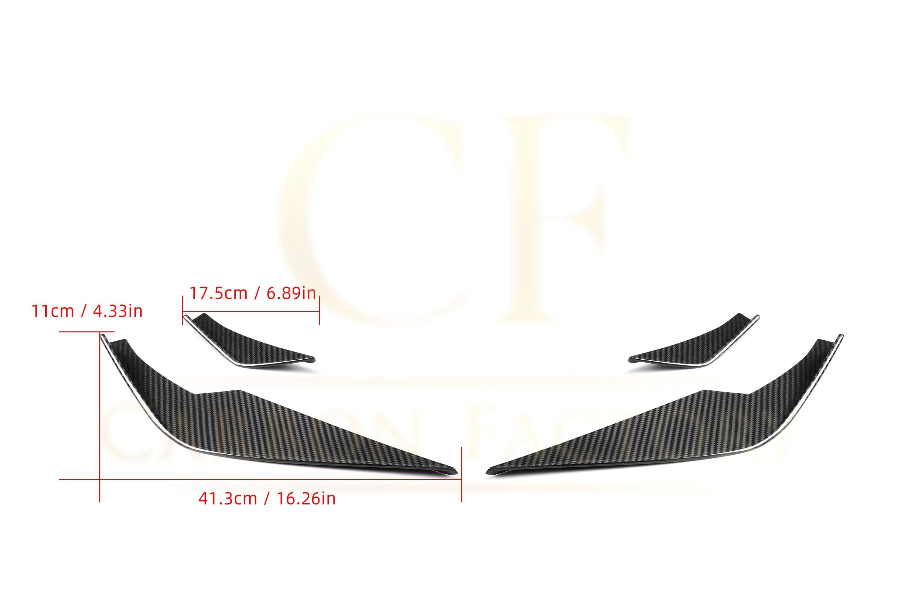 VS Style Pre-Preg Carbon Fibre Front Canards for BMW G80 M3 G82 G83 M4 21-Present