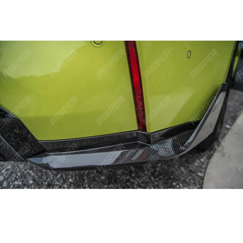 PRE PREG CARBON FIBRE M PERFORMANCE REAR BUMPER WINGLETS For BMW M3 G80