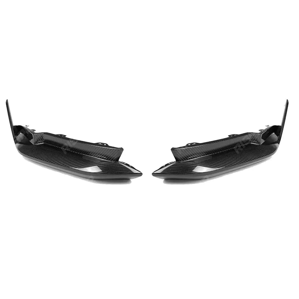 PRE PREG CARBON FIBRE M PERFORMANCE REAR BUMPER WINGLETS For BMW M3 G80