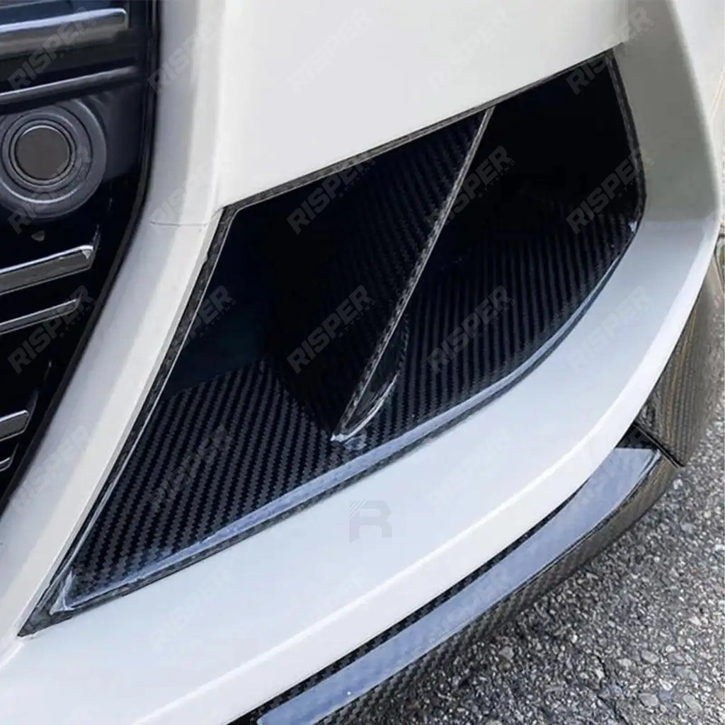 Pre Preg Carbon Fibre Performance Style Front Intake Ducts For BMW M3 M4 G80 G82 G83