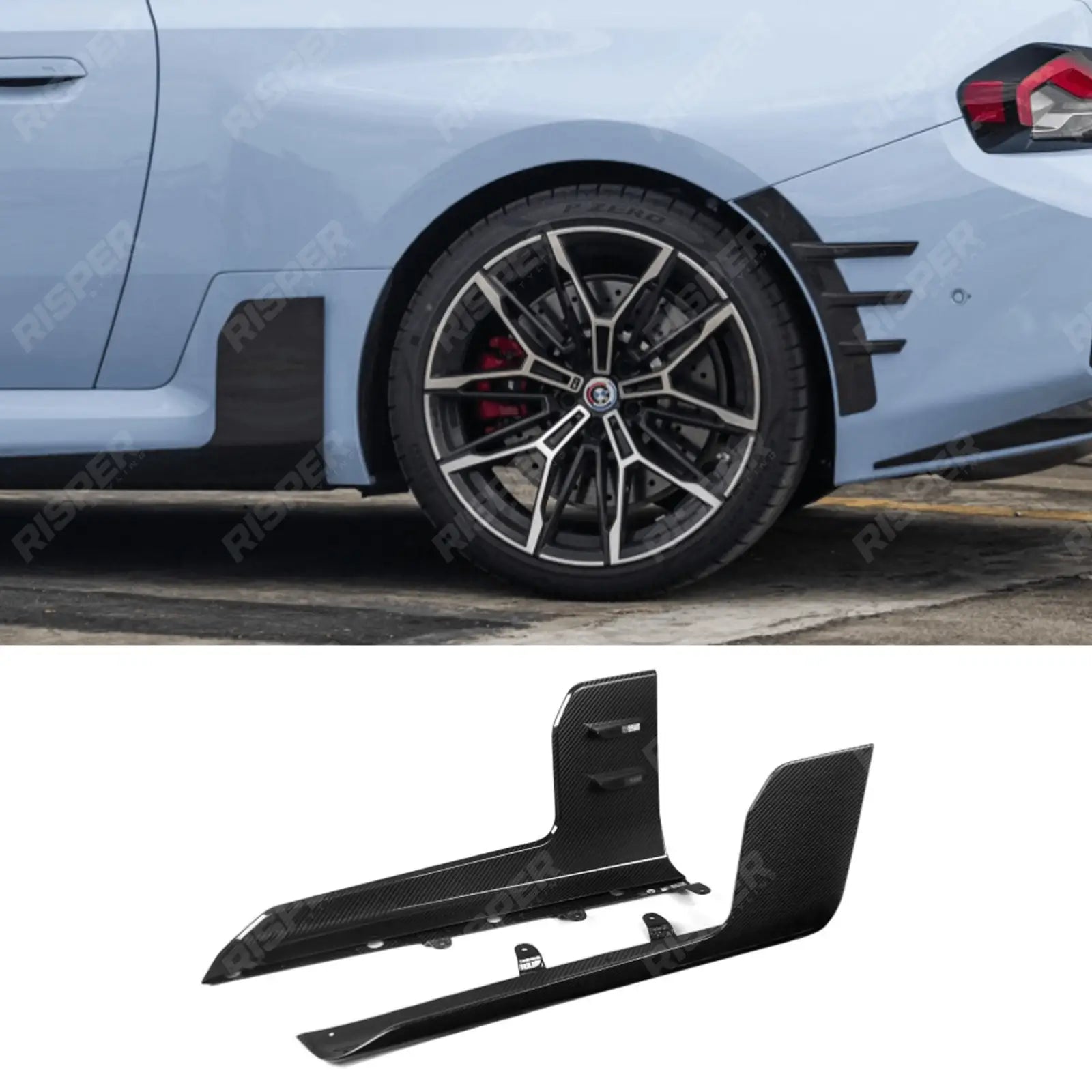 Pre Preg Carbon Fibre Side Blade Winglets For BMW M2 G87 2023+