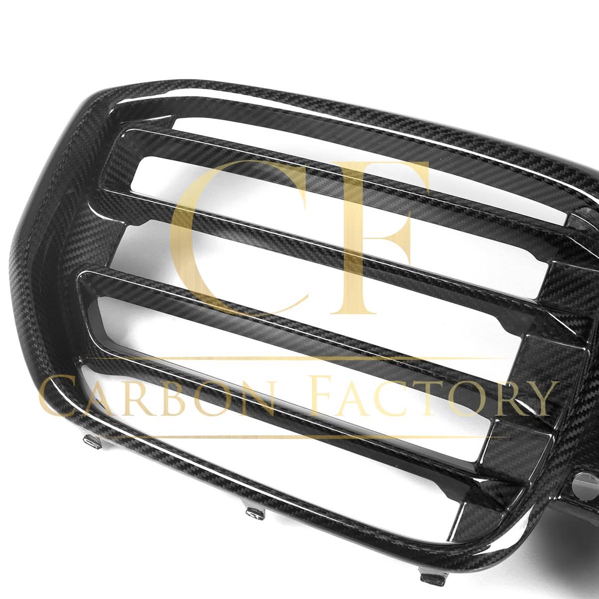 CF Style Pre-preg Carbon Fibre Front Grille for BMW G05 X5 LCI 23-25