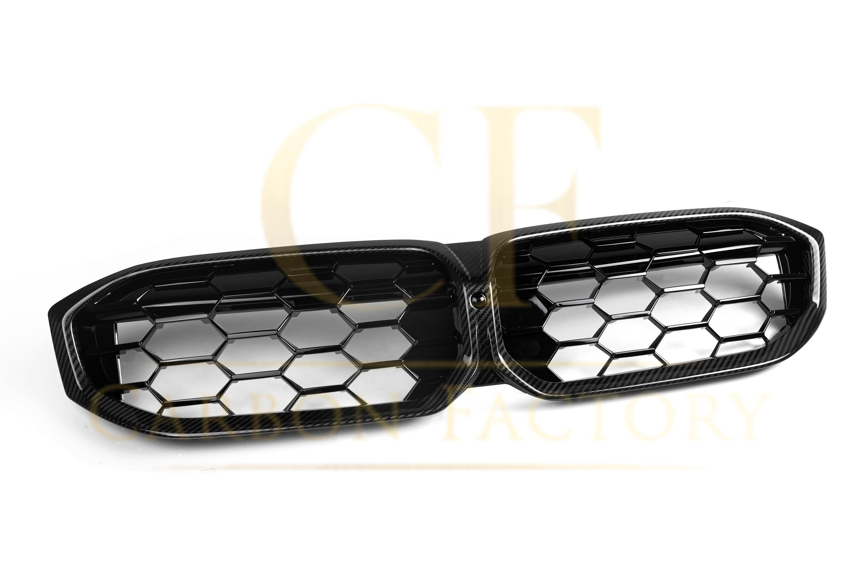 Diamond Style Pre-Preg Carbon Fibre Front Grille for BMW G20 G21 G28 3 Series LCI 22-24