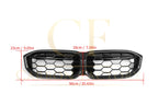 Diamond Style Pre-Preg Carbon Fibre Front Grille for BMW G20 G21 G28 3 Series LCI 22-24