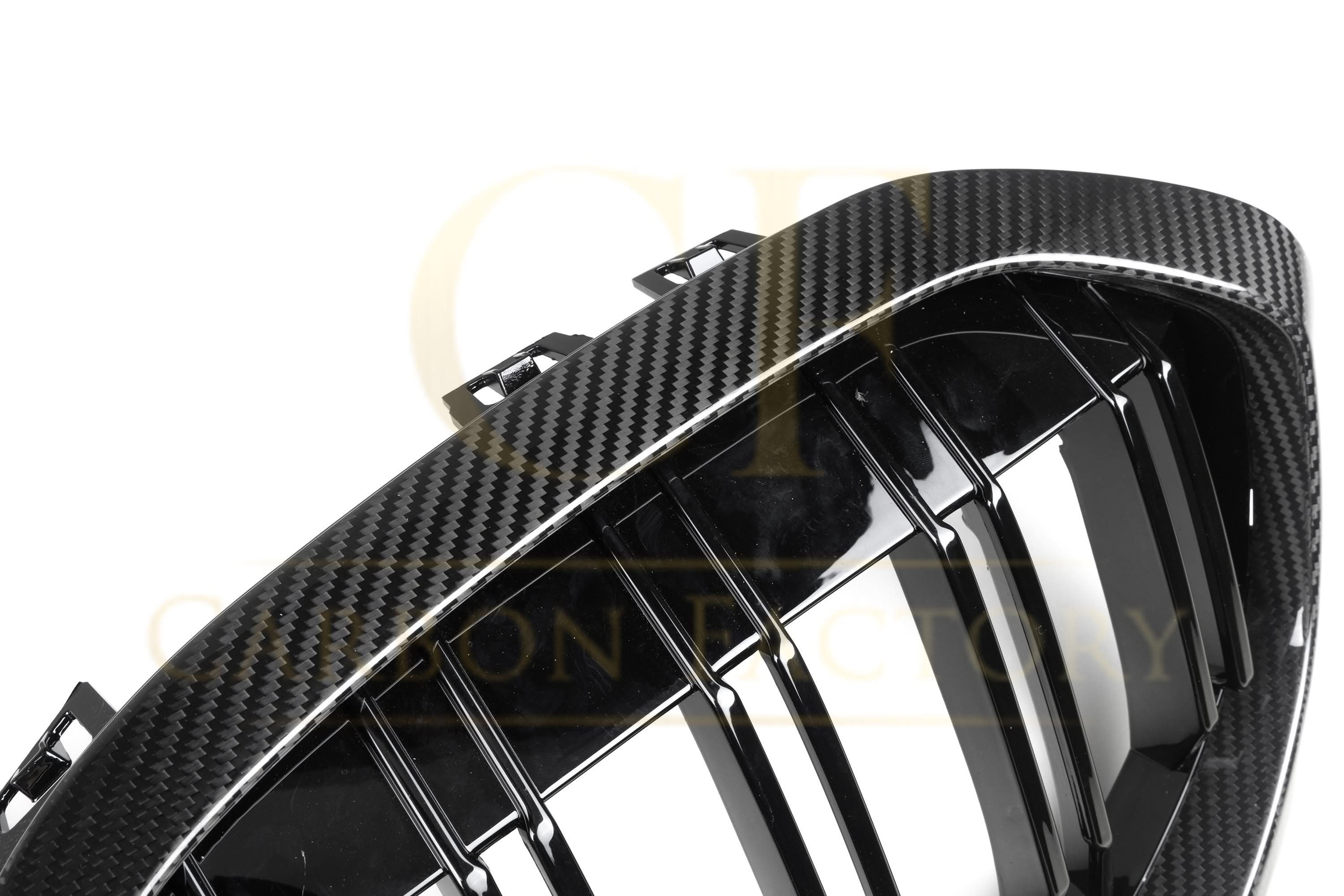 Double Slat Pre-Preg Carbon Fibre Front Grille for BMW F40 1 Series 19-24