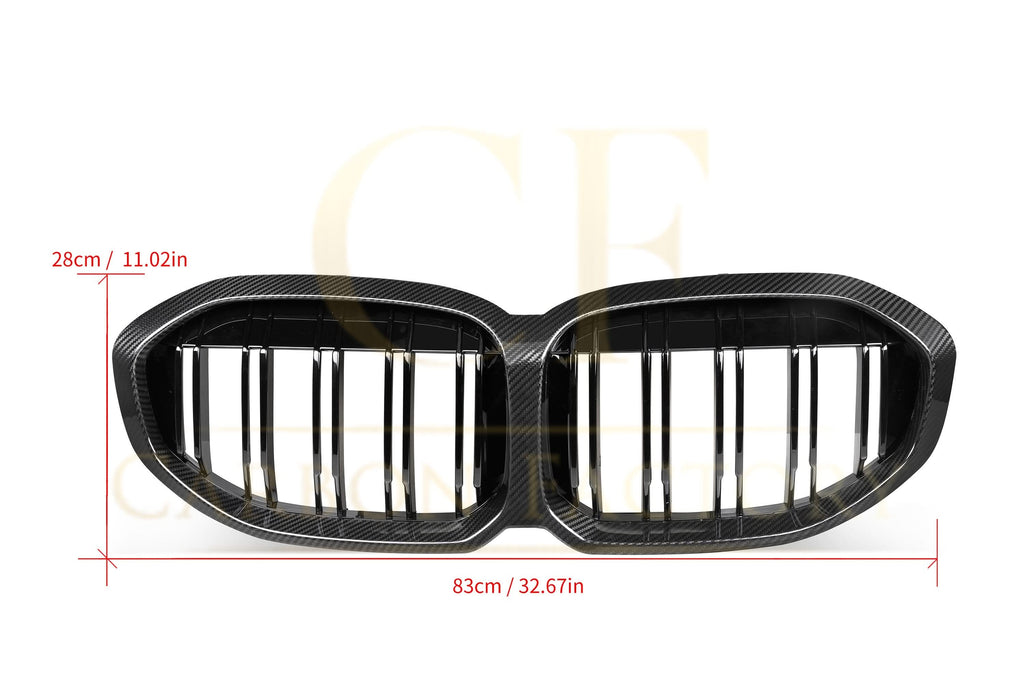 Double Slat Pre-Preg Carbon Fibre Front Grille for BMW F40 1 Series 19-24