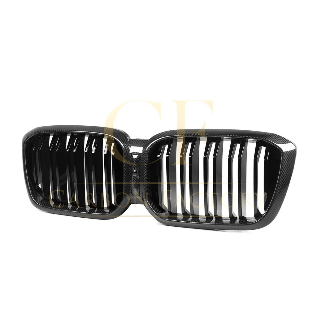 Double Slat Pre-Preg Carbon Fibre Front Grille for BMW F97 X3M F98 X4M LCI 22-26