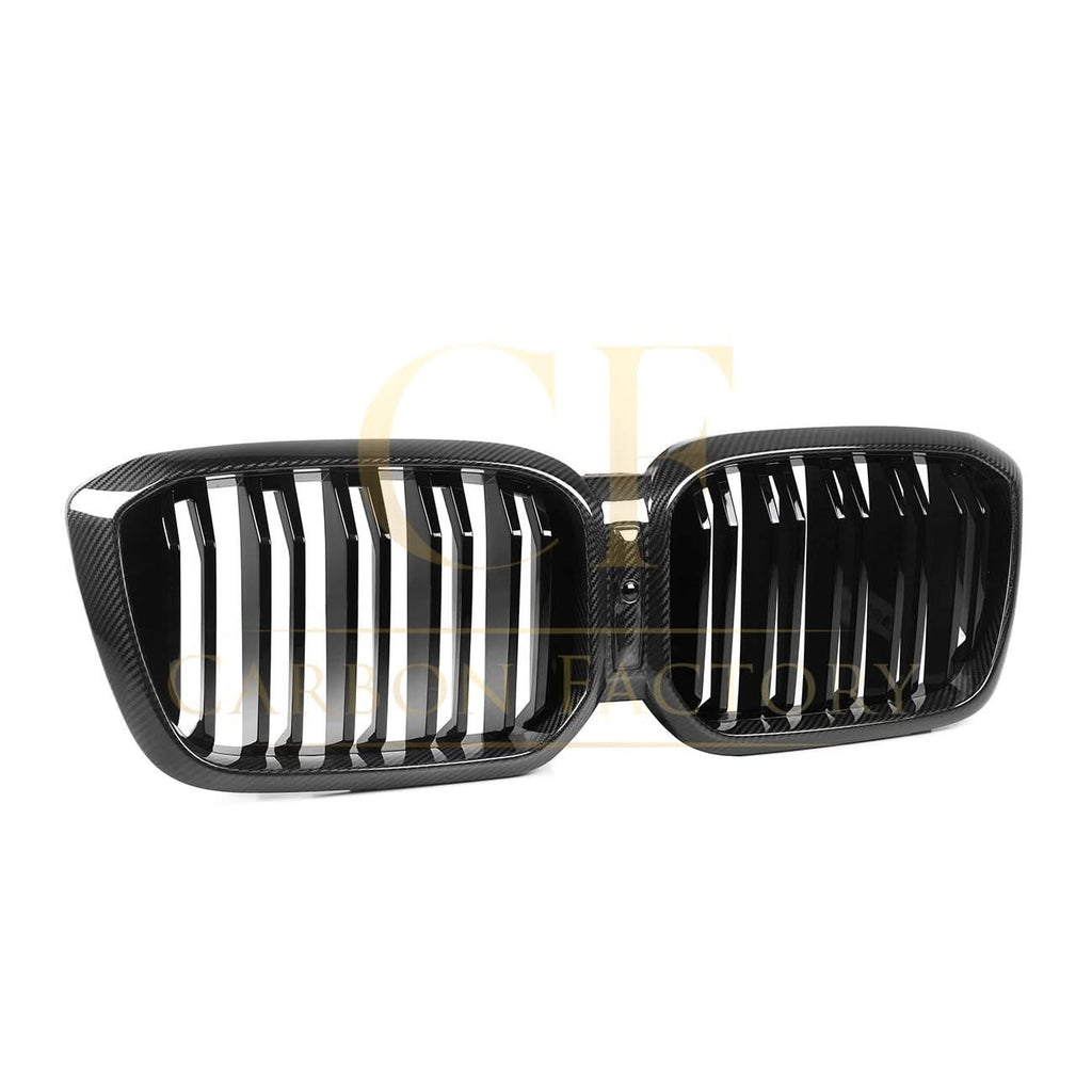 Double Slat Pre-Preg Carbon Fibre Front Grille for BMW F97 X3M F98 X4M LCI 22-26