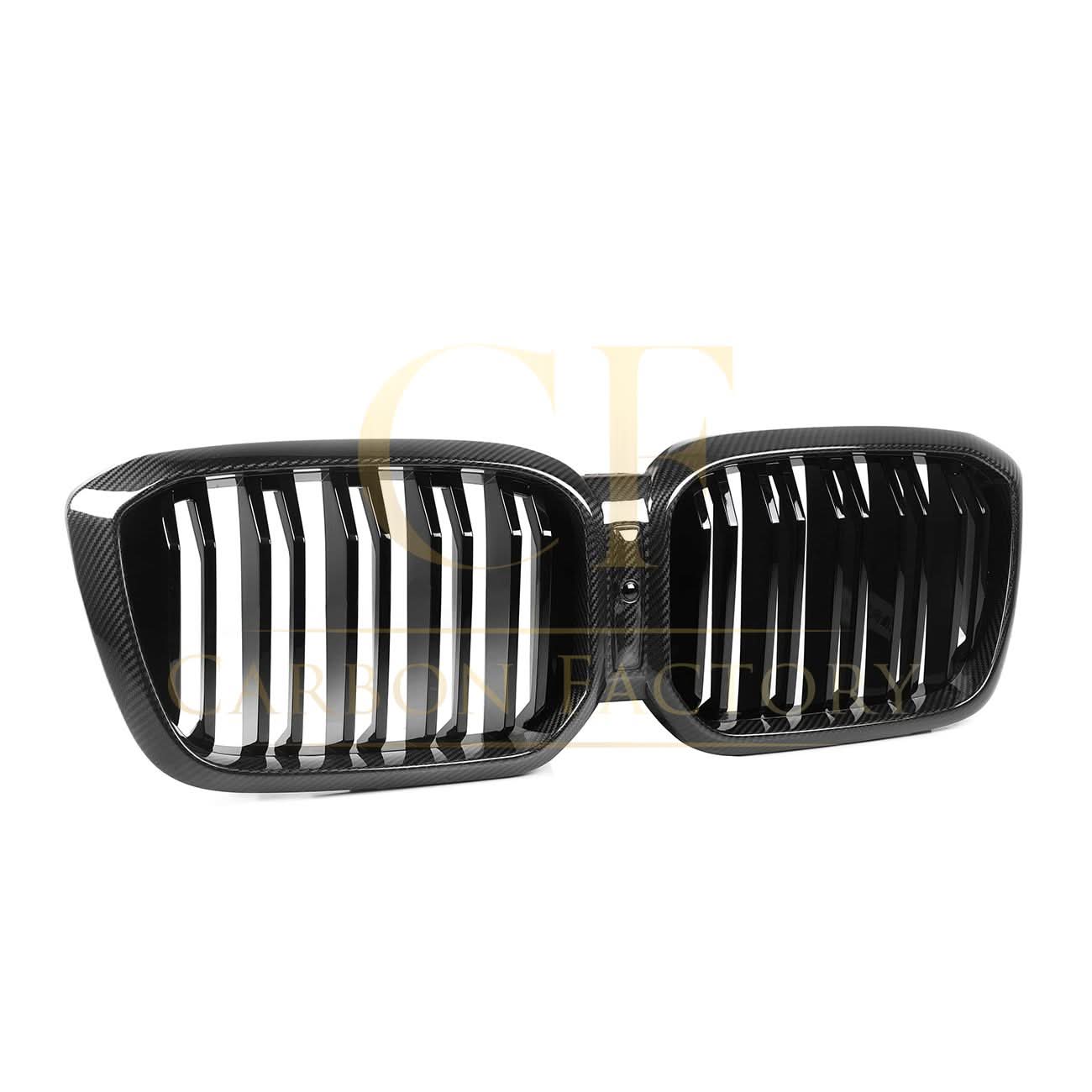 Double Slat Pre-Preg Carbon Fibre Front Grille for BMW F97 X3M F98 X4M LCI 22-26