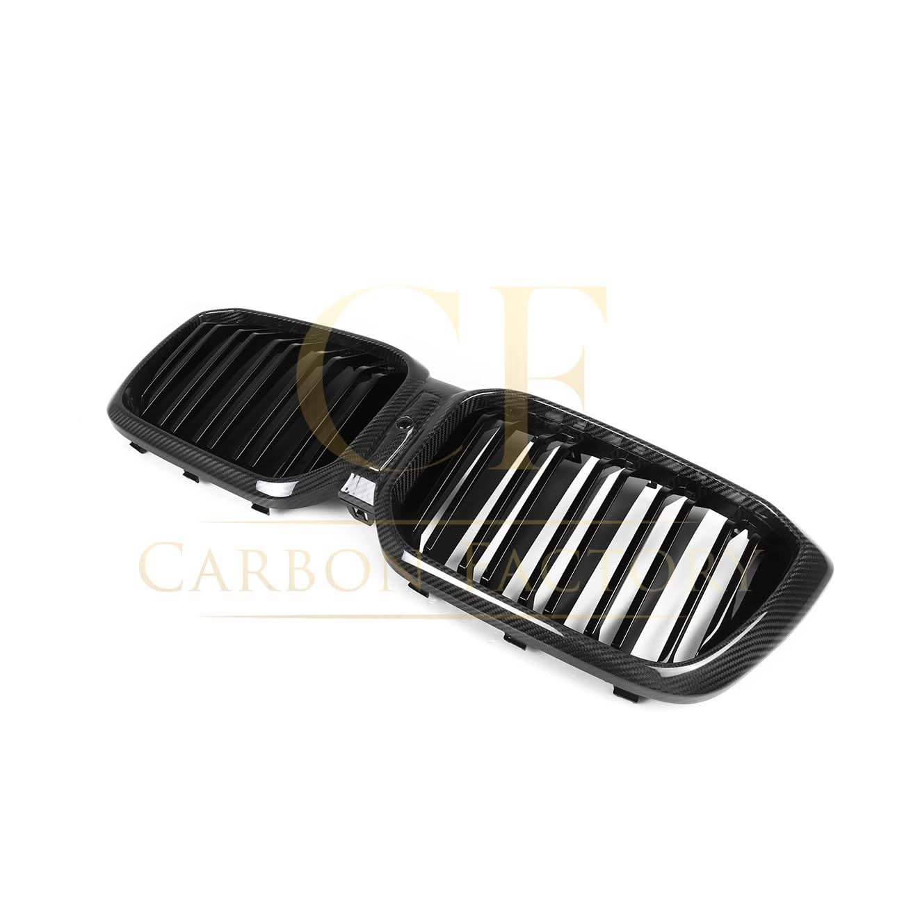 Double Slat Pre-Preg Carbon Fibre Front Grille for BMW F97 X3M F98 X4M LCI 22-26