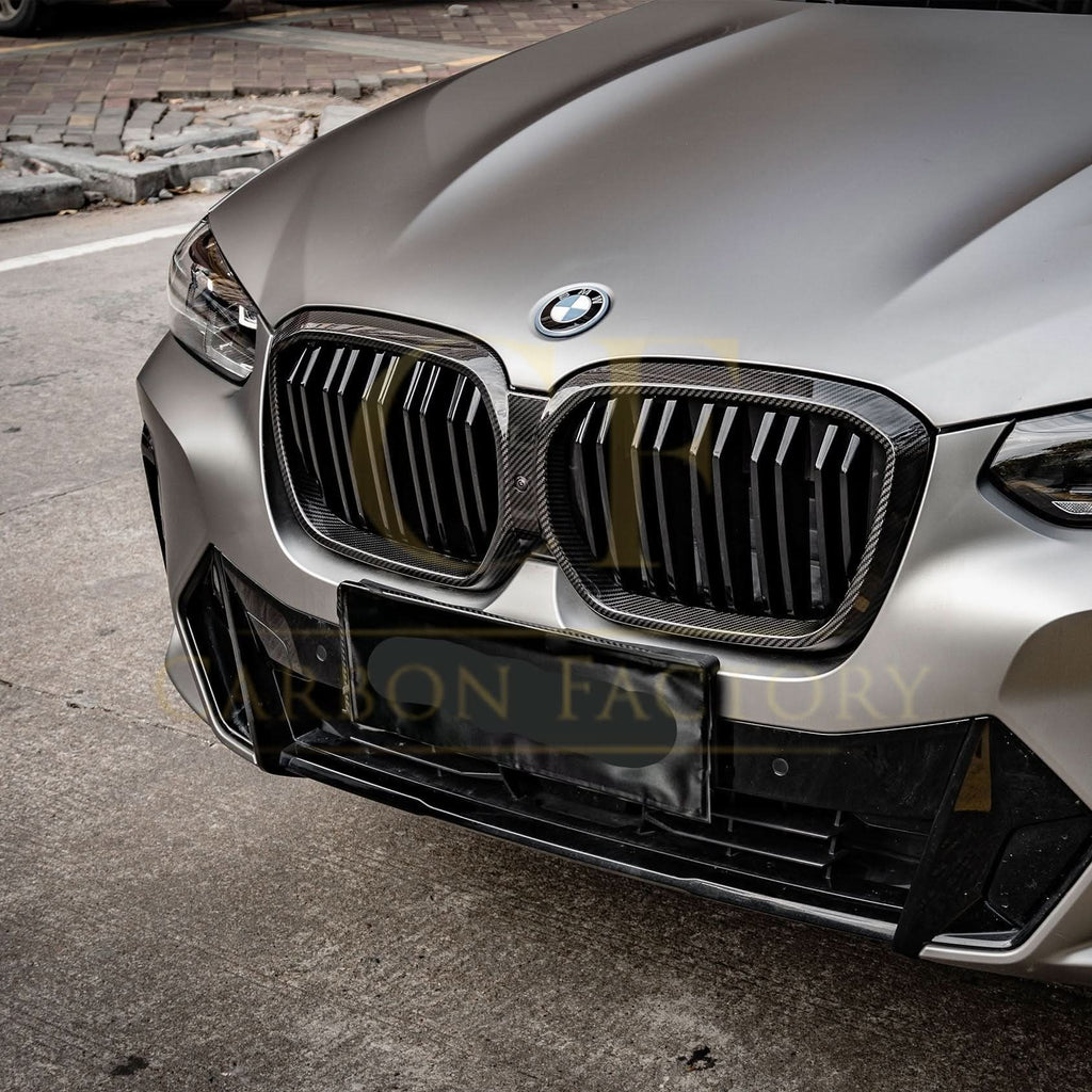 Double Slat Pre-Preg Carbon Fibre Front Grille for BMW G08 IX3 LCI 22-25