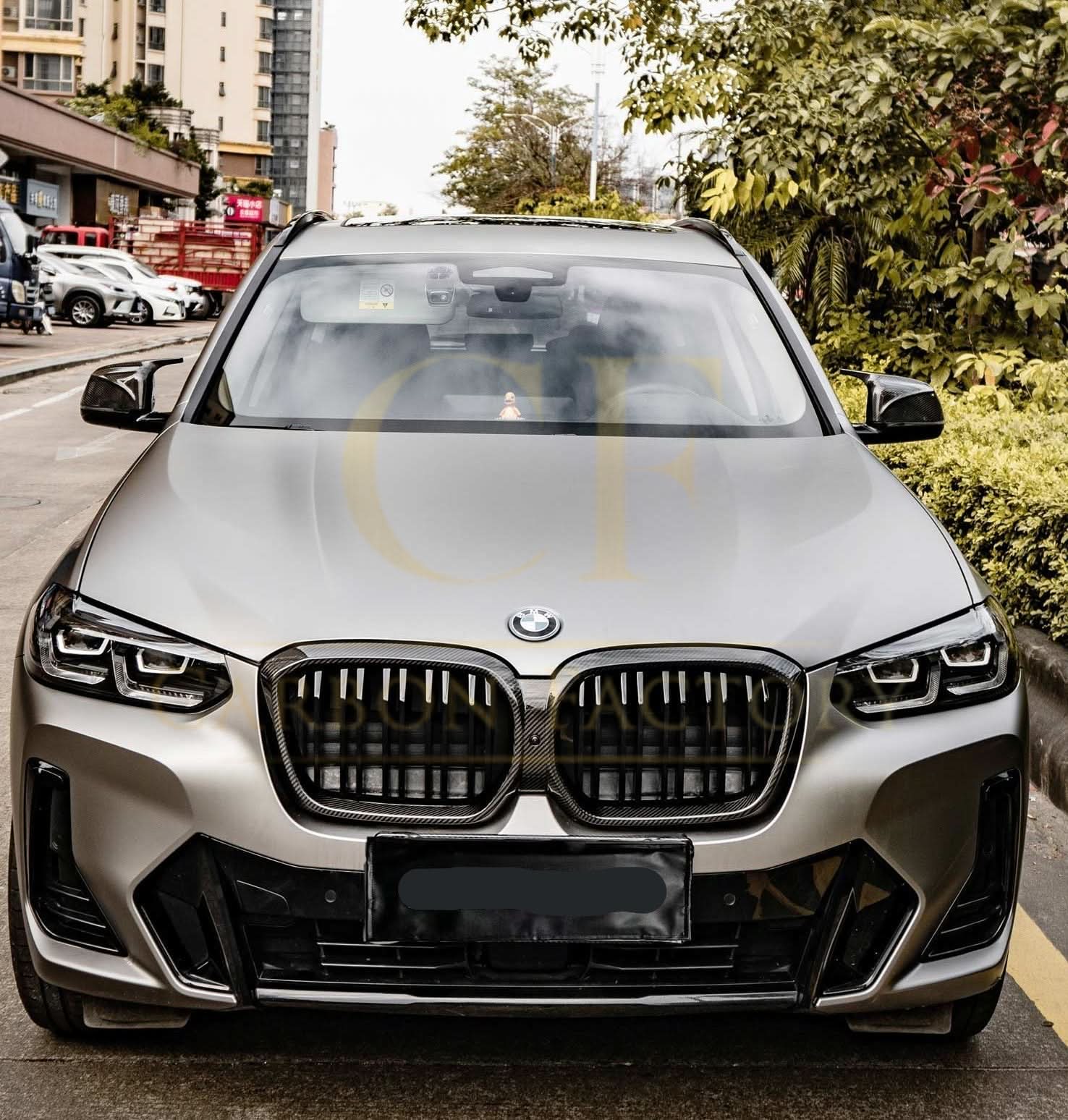 Double Slat Pre-Preg Carbon Fibre Front Grille for BMW G08 IX3 LCI 22-25