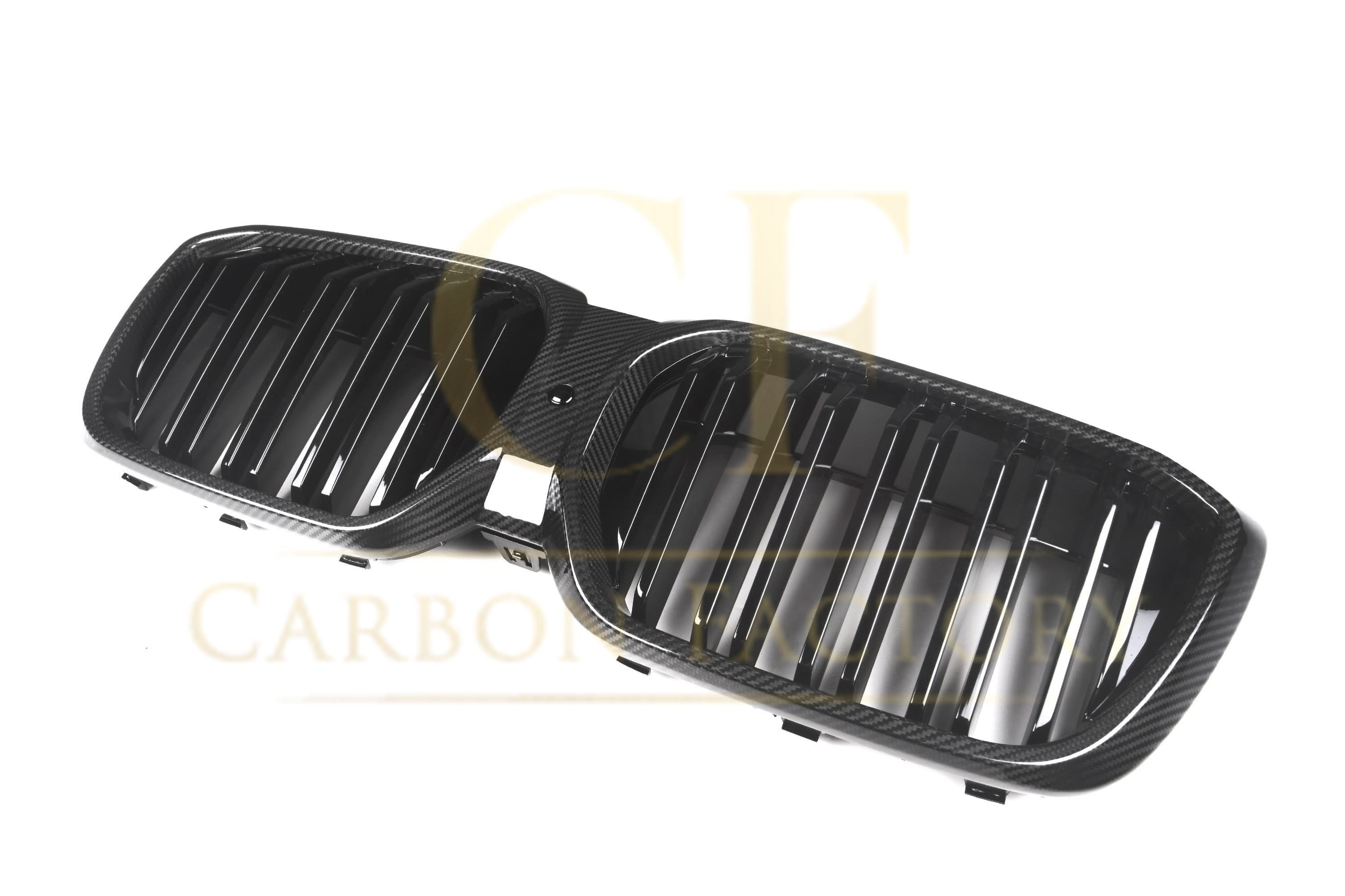 Double Slat Pre-Preg Carbon Fibre Front Grille for BMW G08 IX3 LCI 22-25