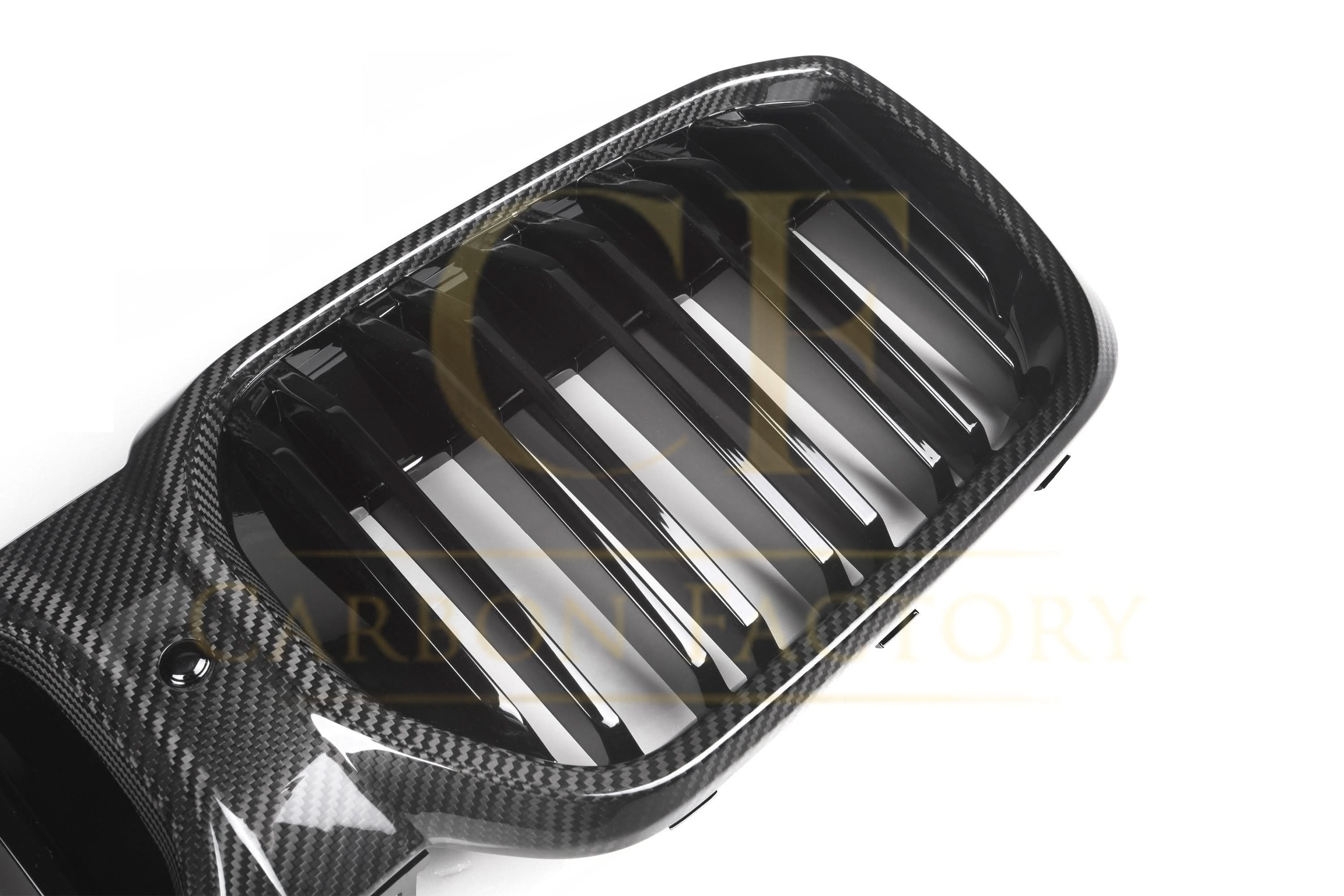 Double Slat Pre-Preg Carbon Fibre Front Grille for BMW G08 IX3 LCI 22-25