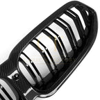 Double Slat Pre-preg Carbon Fibre Front Grille for BMW G14 G15 G16 8 Series LCI 23-24