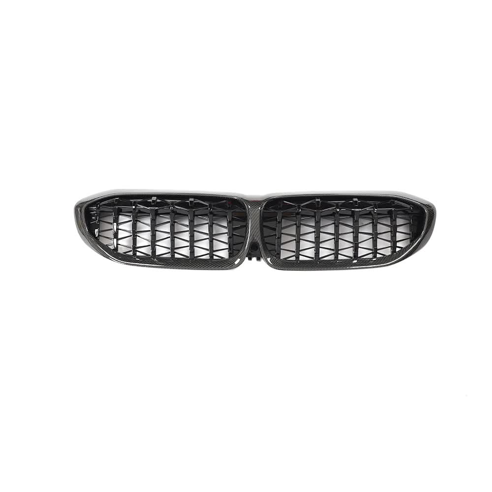 Meteor Style Carbon Fibre Front Grille for BMW G20 G21 3 Series 19-22