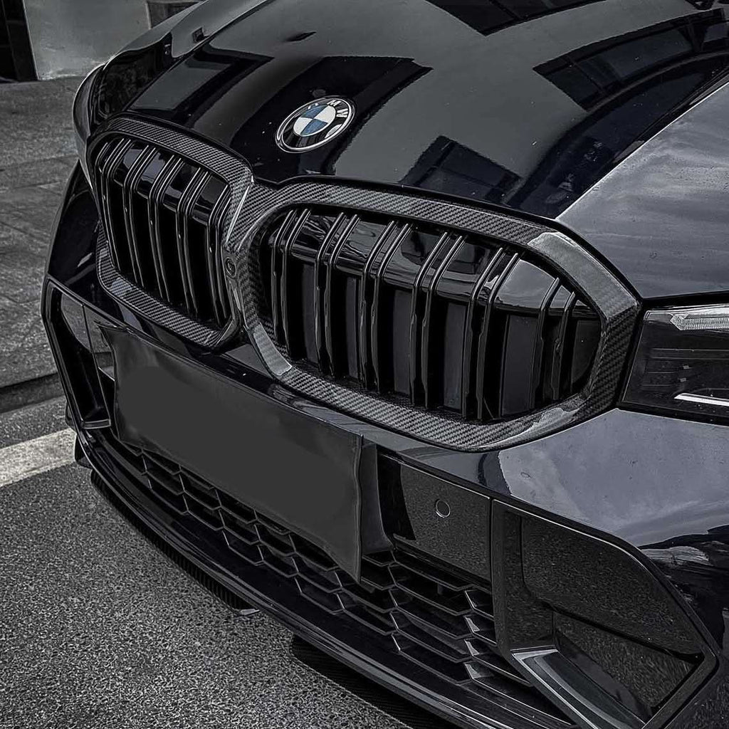 Double Slat Pre-Preg Carbon Fibre Front Grille for BMW G20 G21 G28 3 Series LCI 22-24