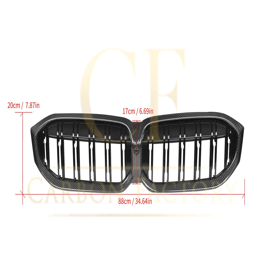Double Slat Pre-Preg Carbon Fibre Front Grille for BMW G20 G21 G28 3 Series LCI 22-24