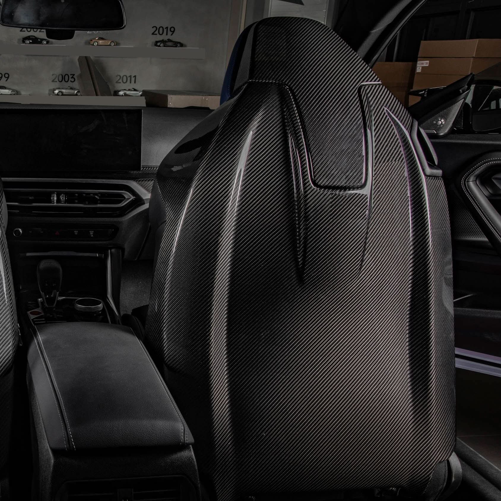 Pre-Preg Carbon Fibre Seat Covers for BMW G87 M2 G82 G83 M4 23-Present