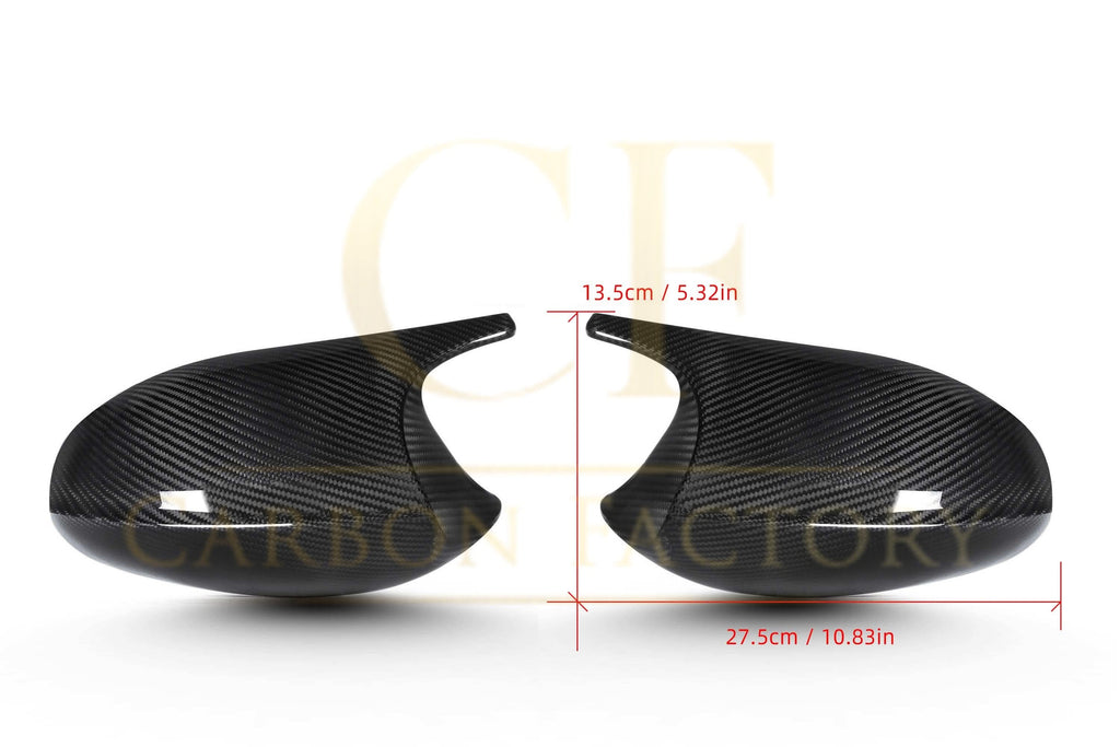 CF Style Pre-Preg Carbon Fibre Replacement Mirror Covers for BMW E81 E82 E87 E88 1 Series E90 E92 E93 3 Series Pre-LCI