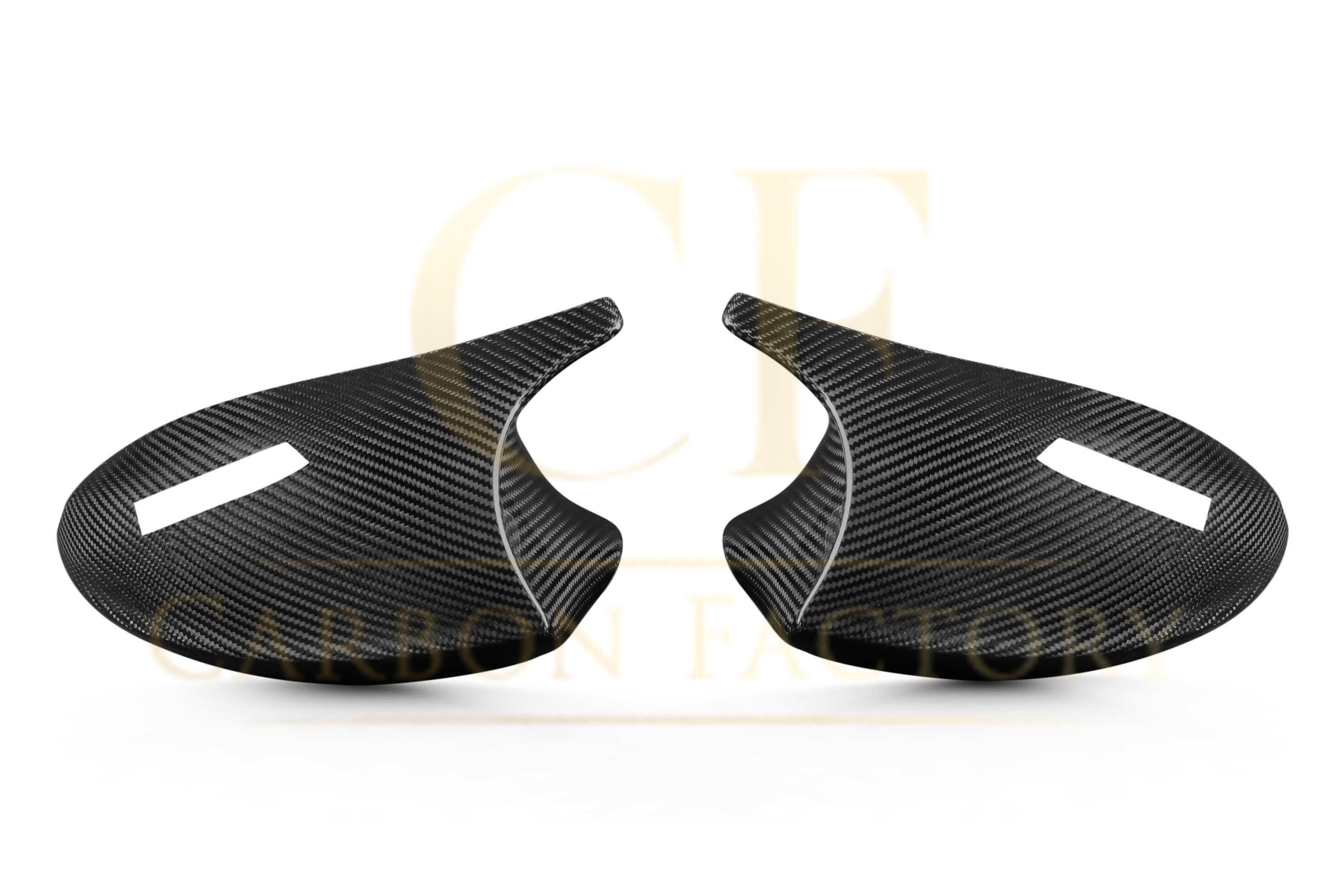 CF Style Pre-Preg Carbon Fibre Replacement Mirror Covers for BMW E81 E82 E87 E88 1 Series E90 E92 E93 3 Series Pre-LCI