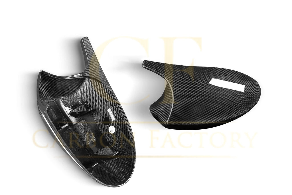 CF Style Pre-Preg Carbon Fibre Replacement Mirror Covers for BMW E81 E82 E87 E88 1 Series E90 E92 E93 3 Series Pre-LCI
