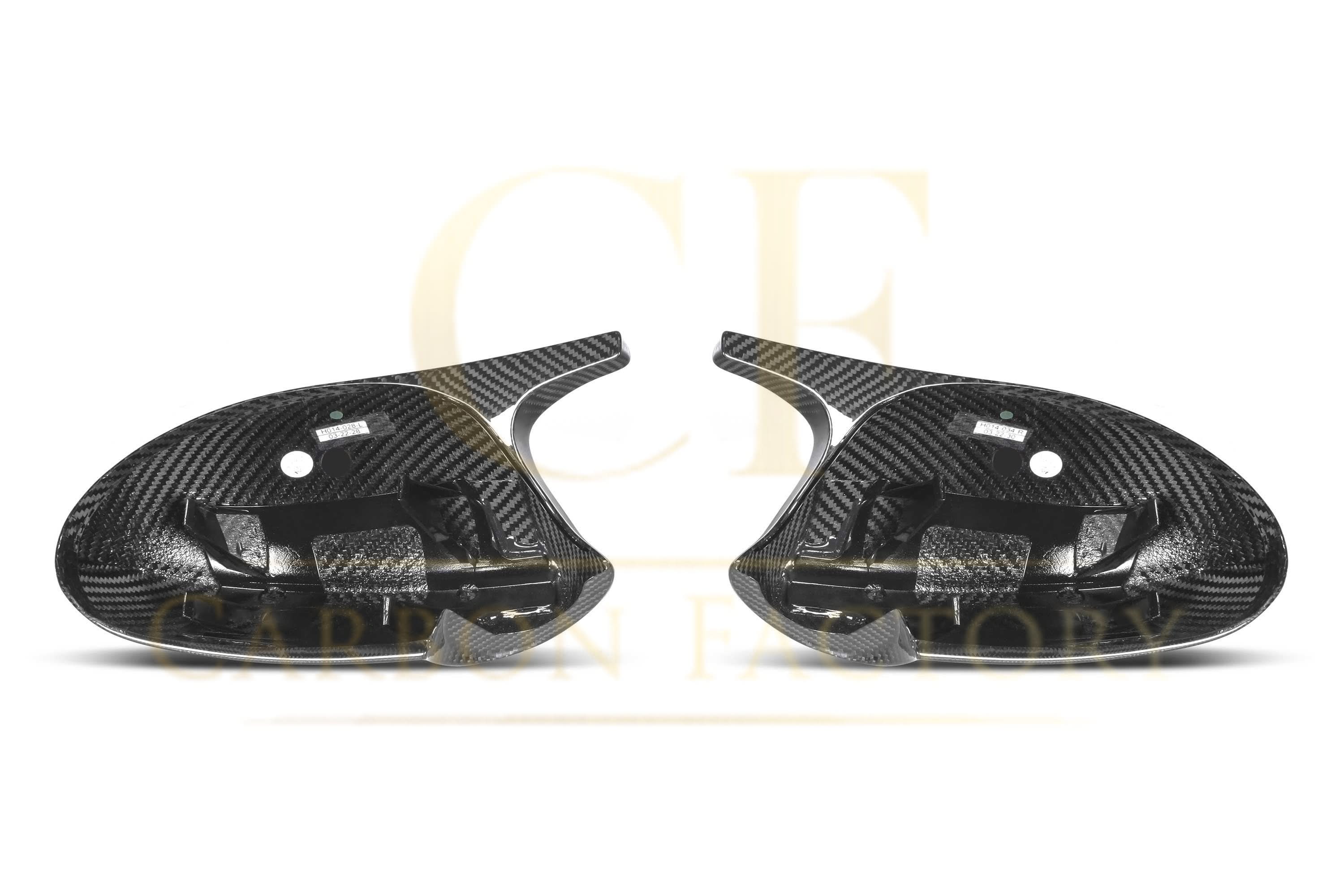 CF Style Pre-Preg Carbon Fibre Replacement Mirror Covers for BMW E81 E82 E87 E88 1 Series E90 E92 E93 3 Series Pre-LCI