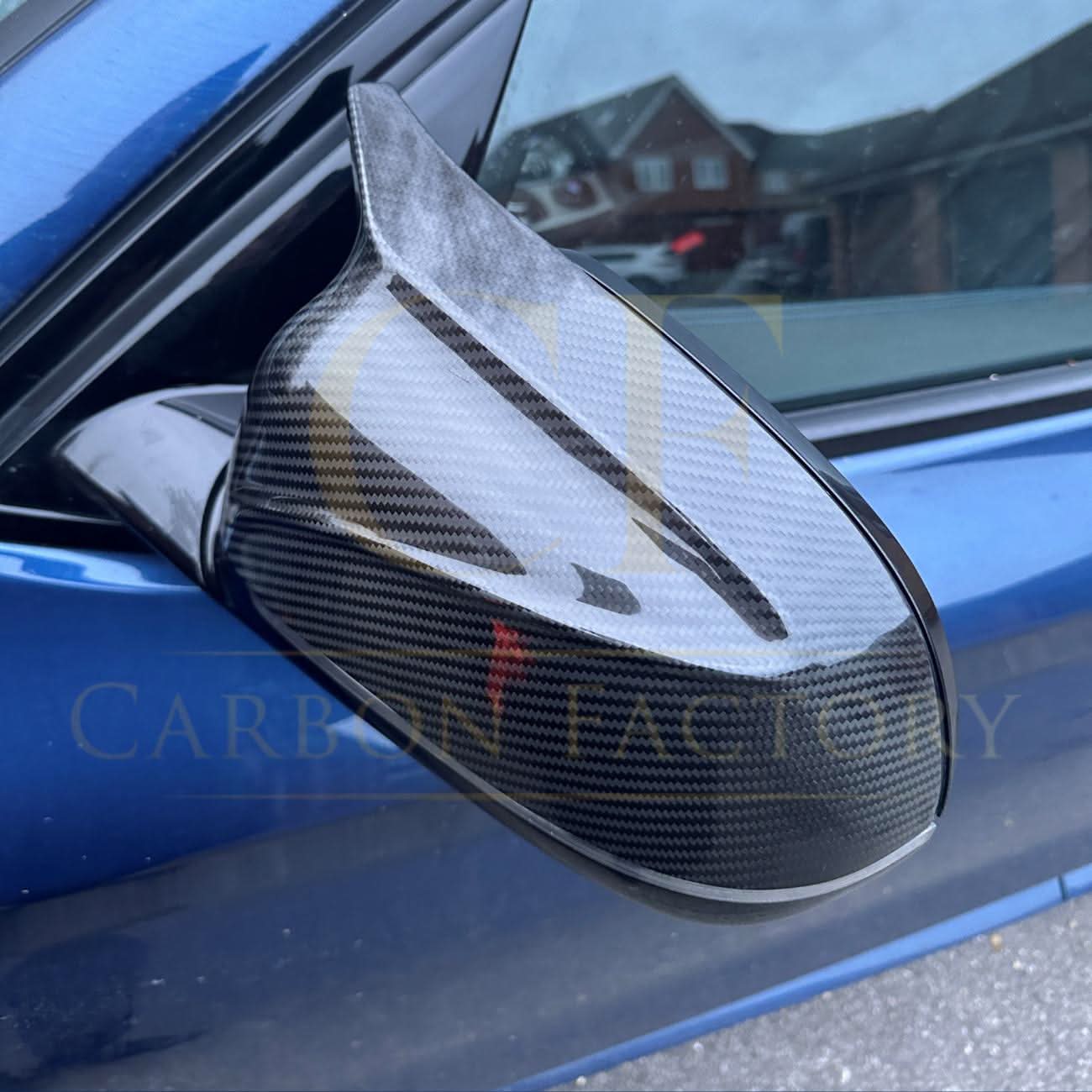 CF Style Pre-Preg Carbon Fibre Replacement Mirror Covers for BMW G01 X3 G08 IX3 19-25