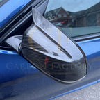 CF Style Pre-Preg Carbon Fibre Replacement Mirror Covers for BMW G02 X4 G05 X5 19-25