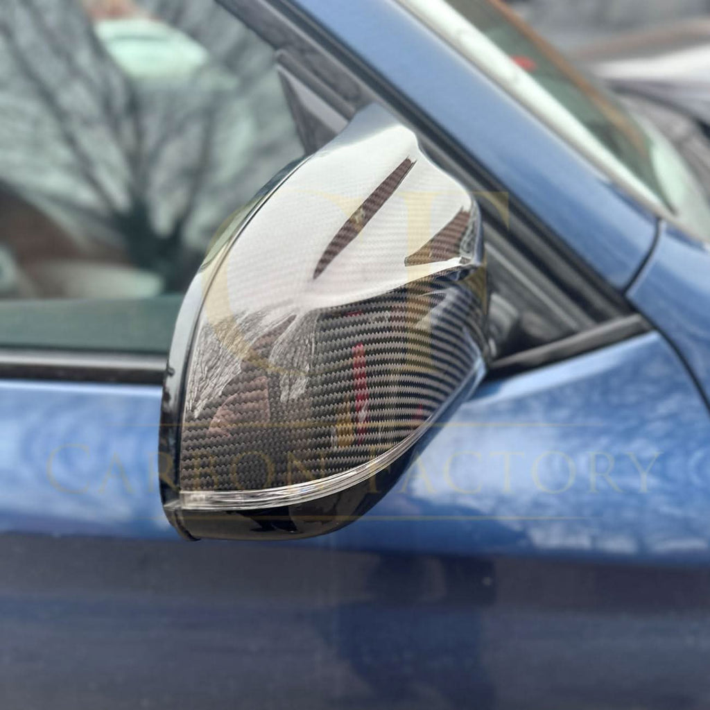 CF Style Pre-Preg Carbon Fibre Replacement Mirror Covers for BMW G02 X4 G05 X5 19-25