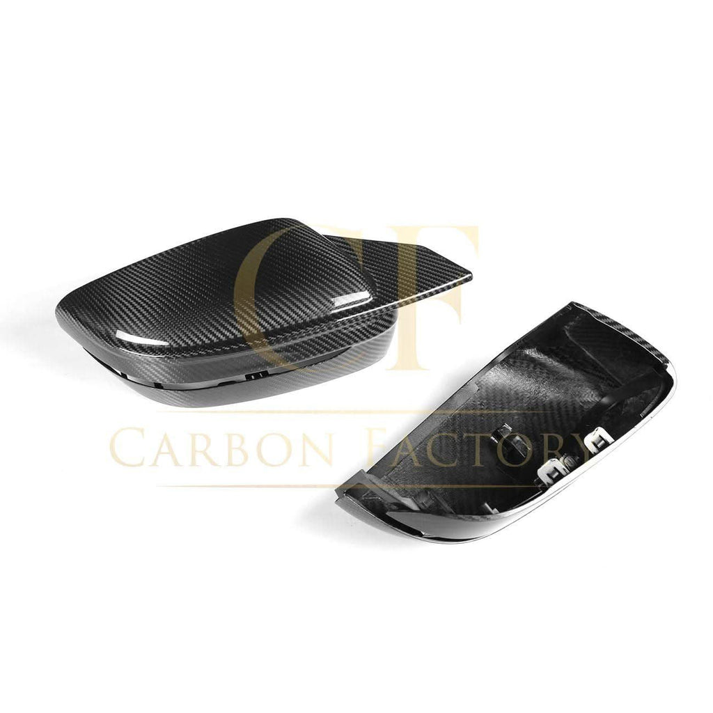 CF Style Pre-Preg Carbon Fibre Replacement Mirror Covers for BMW G14 G15 G16 8 Series LHD 15-22