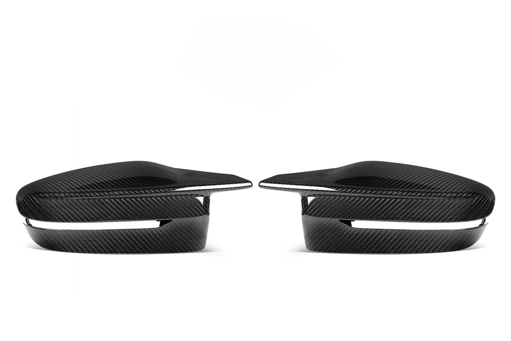 CF Style Pre-Preg Carbon Fibre Replacement Mirror Covers for BMW G30 G31 5 Series RHD 15-22