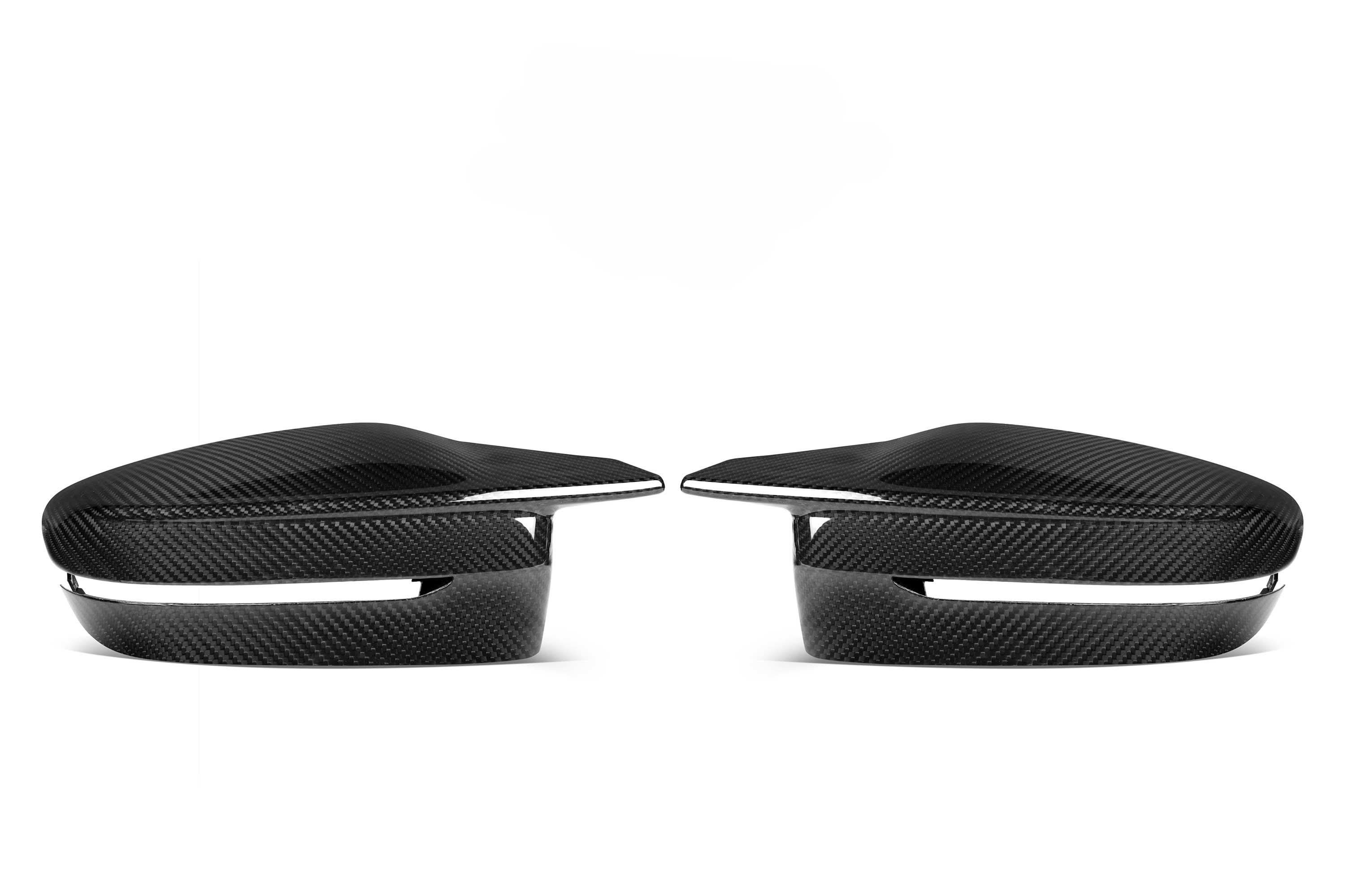 CF Style Pre-Preg Carbon Fibre Replacement Mirror Covers for BMW G30 G31 5 Series RHD 15-22