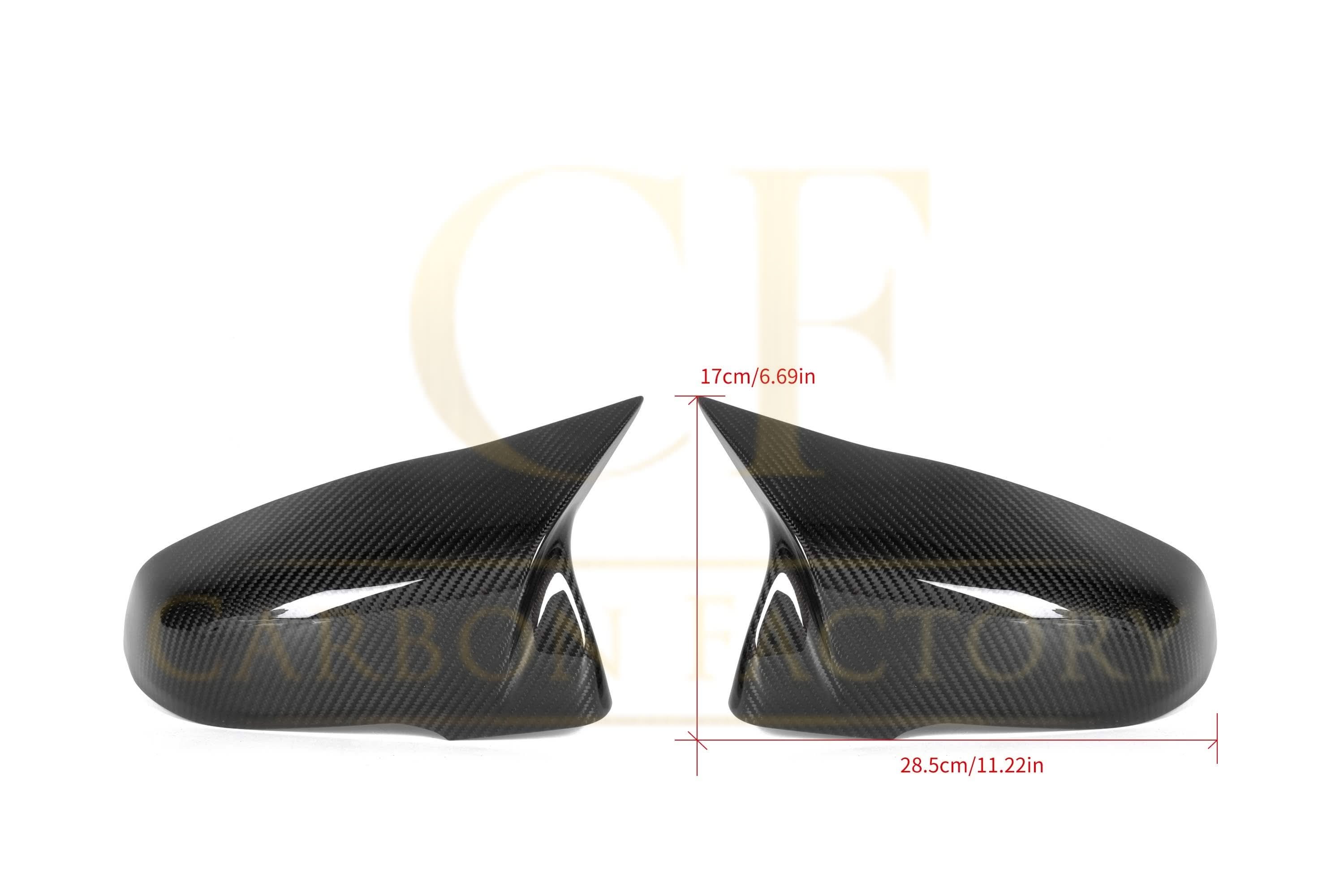MP Style Pre-Preg Carbon Fibre Replacement Mirror Covers for BMW F40 1 Series 19-24
