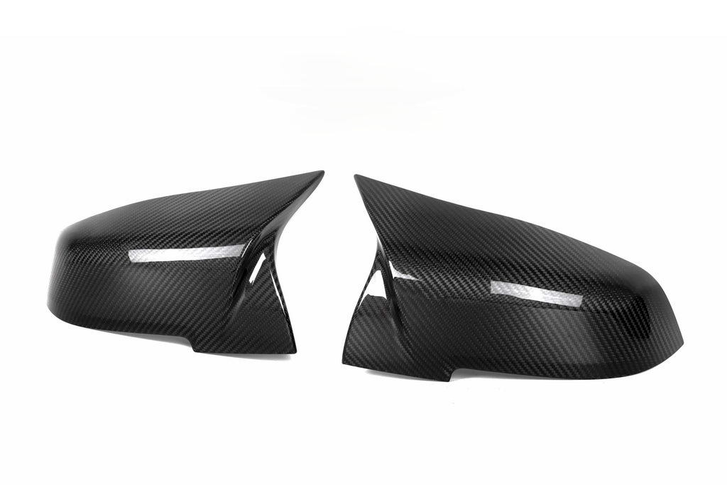 V Style Pre-Preg Carbon Fibre Replacement Mirror Covers for BMW F32 F33 F36 4 Series 13-21