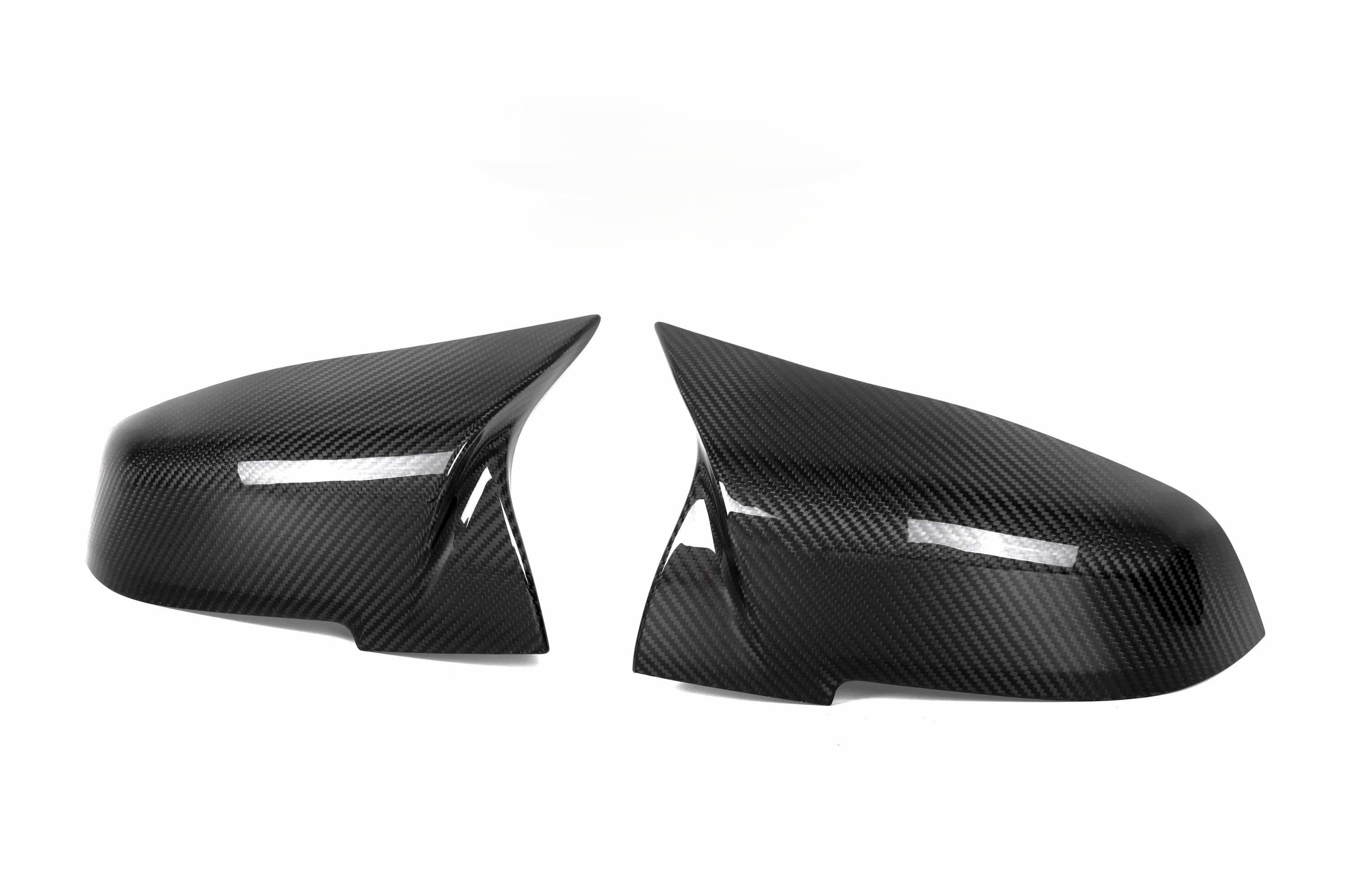 V Style Pre-Preg Carbon Fibre Replacement Mirror Covers for BMW F32 F33 F36 4 Series 13-21