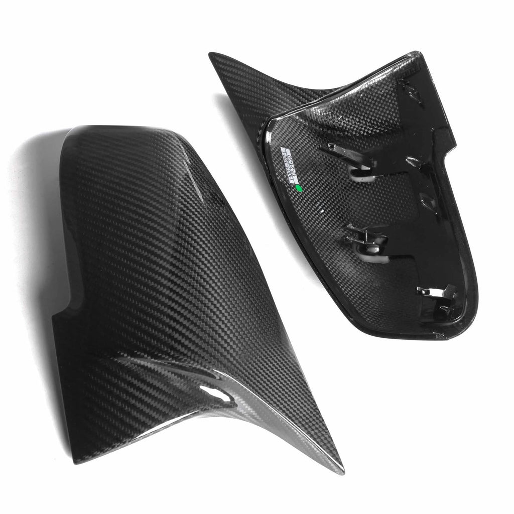 V Style Pre-Preg Carbon Fibre Replacement Mirror Covers for BMW F32 F33 F36 4 Series 13-21