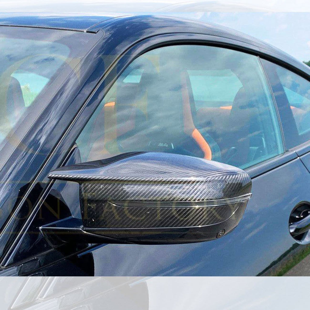 Pre-Preg Carbon Fibre Replacement Mirror Covers for BMW G22 G23 G26 M440i i4 M50 20-Present