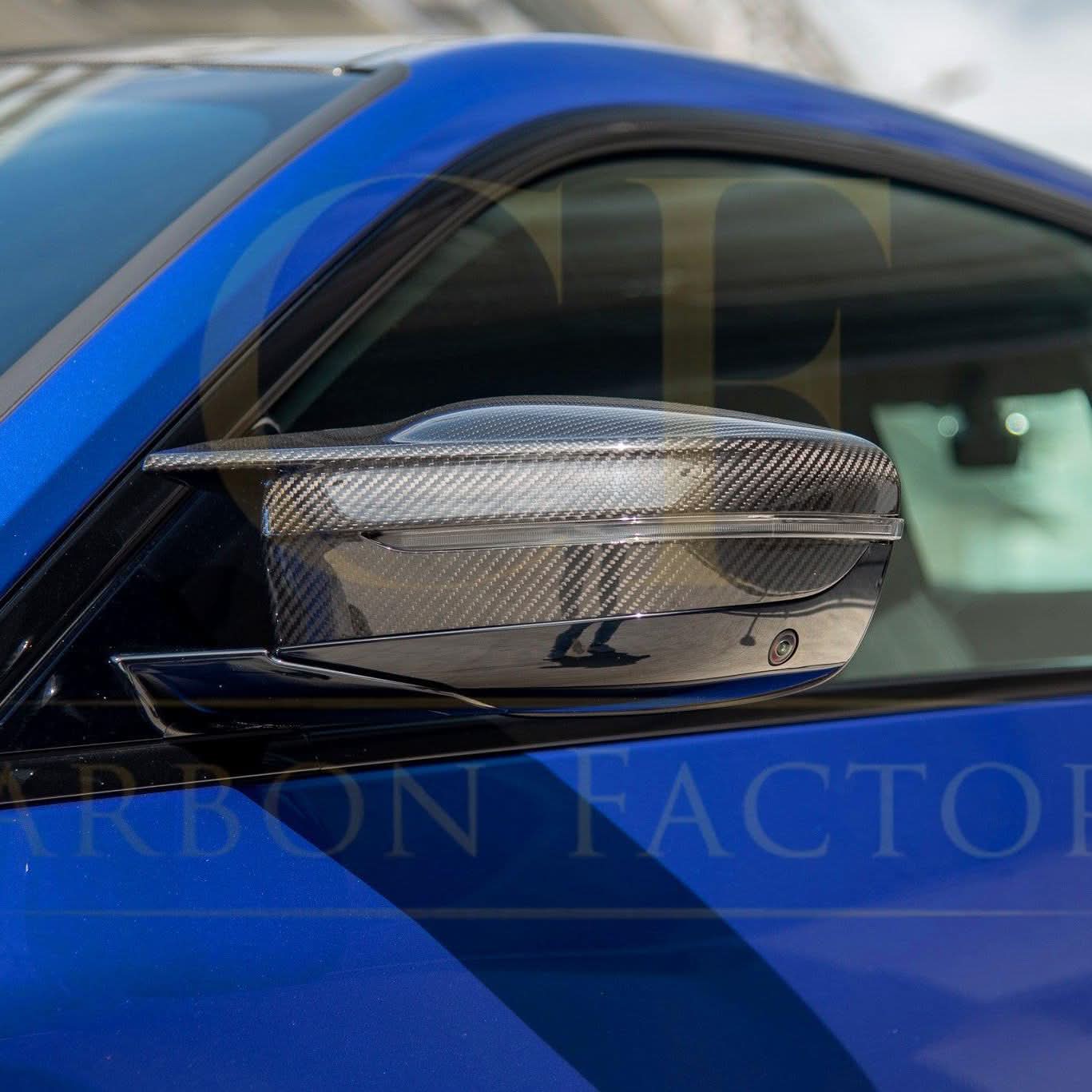 Pre-Preg Carbon Fibre Replacement Mirror Covers for BMW G22 G23 G26 M440i i4 M50 20-Present
