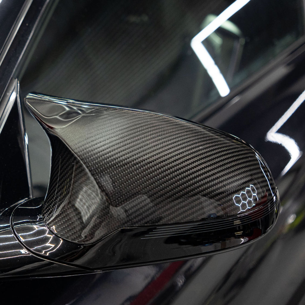 Pre-Preg Carbon Fibre Replacement Mirror Covers for BMW F80 M3 F82 F83 M4 F87 M2 Comp 14-20