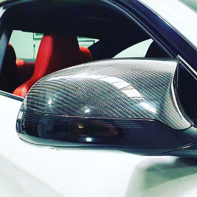 Pre-Preg Carbon Fibre Replacement Mirror Covers for BMW F80 M3 F82 F83 M4 F87 M2 Comp 14-20
