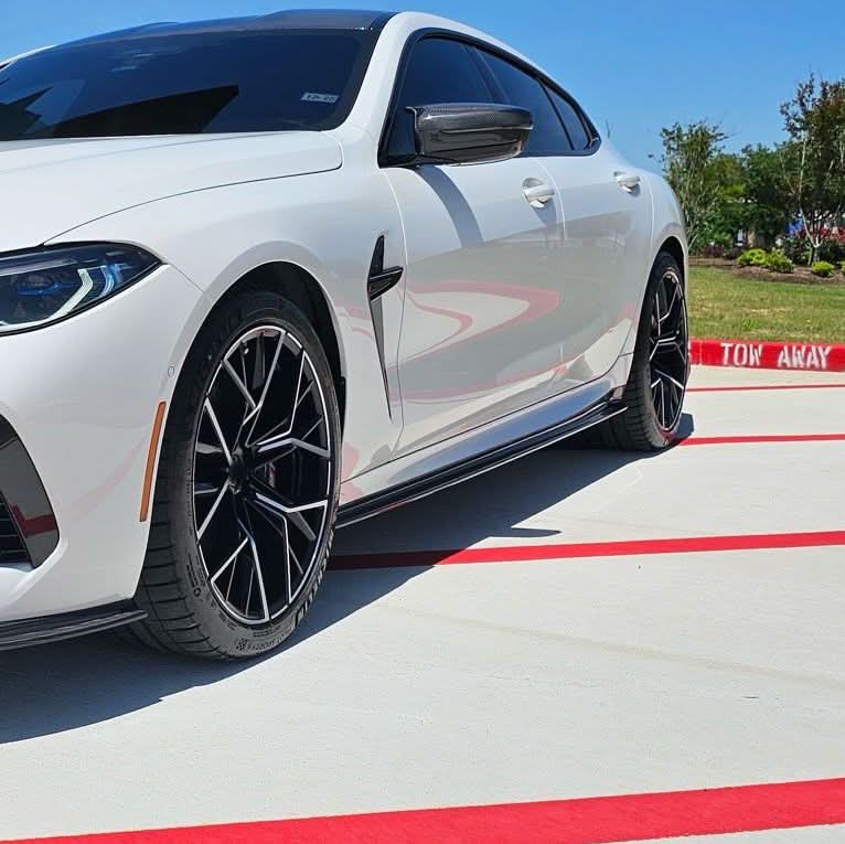CF Style Pre-Preg Carbon Fibre Side Skirts for BMW G16 8 Series 20-Present