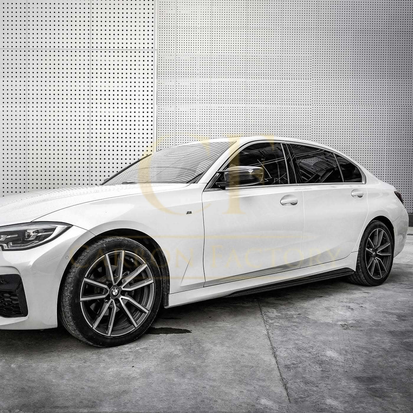 CF Style Pre-Preg Carbon Fibre Side Skirts for BMW G20 G21 3 Series M Sport 19-Present