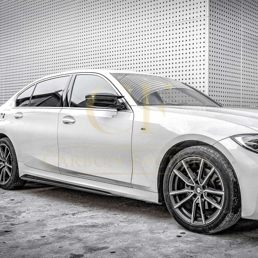 CF Style Pre-Preg Carbon Fibre Side Skirts for BMW G20 G21 3 Series M Sport 19-Present
