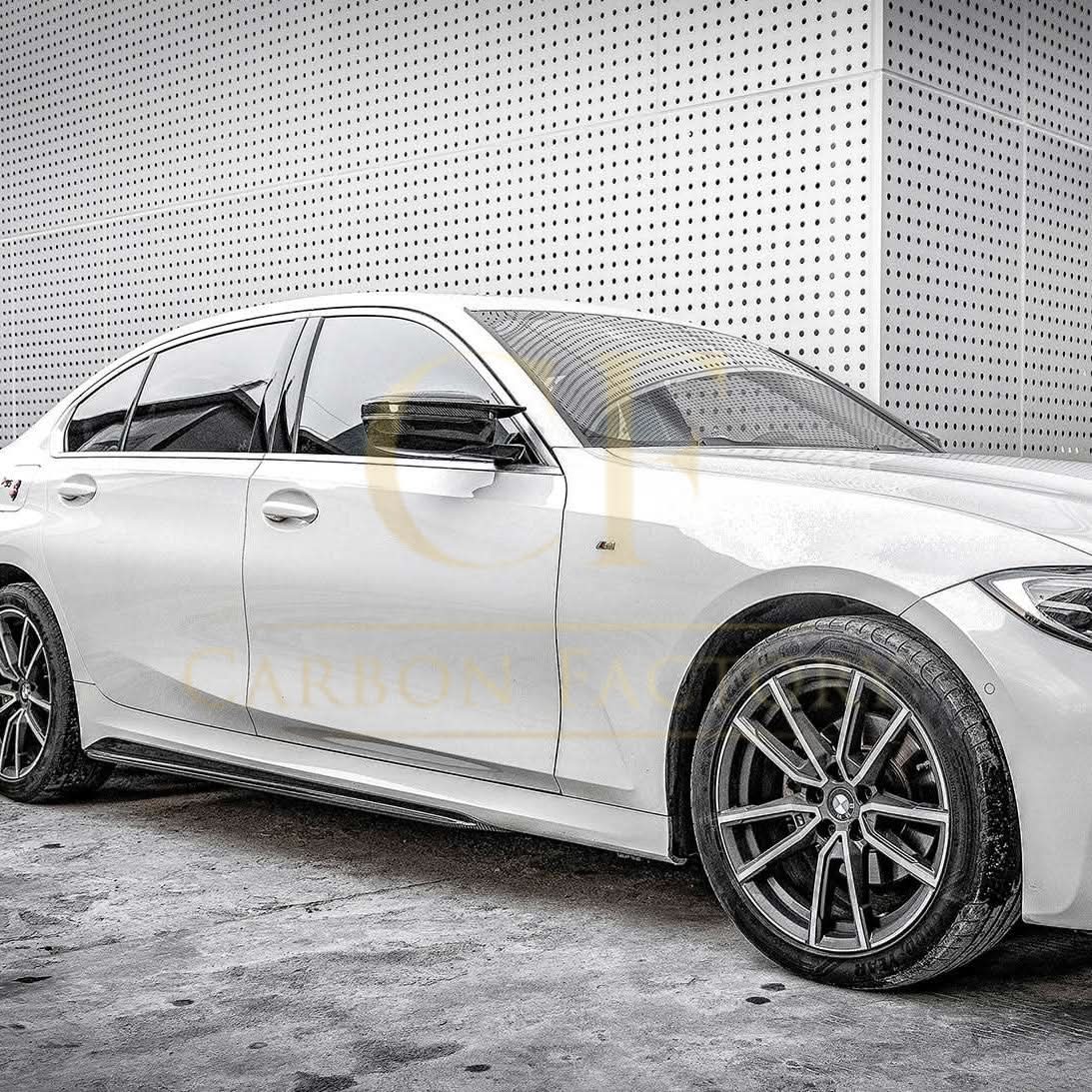 CF Style Pre-Preg Carbon Fibre Side Skirts for BMW G20 G21 3 Series M Sport 19-Present