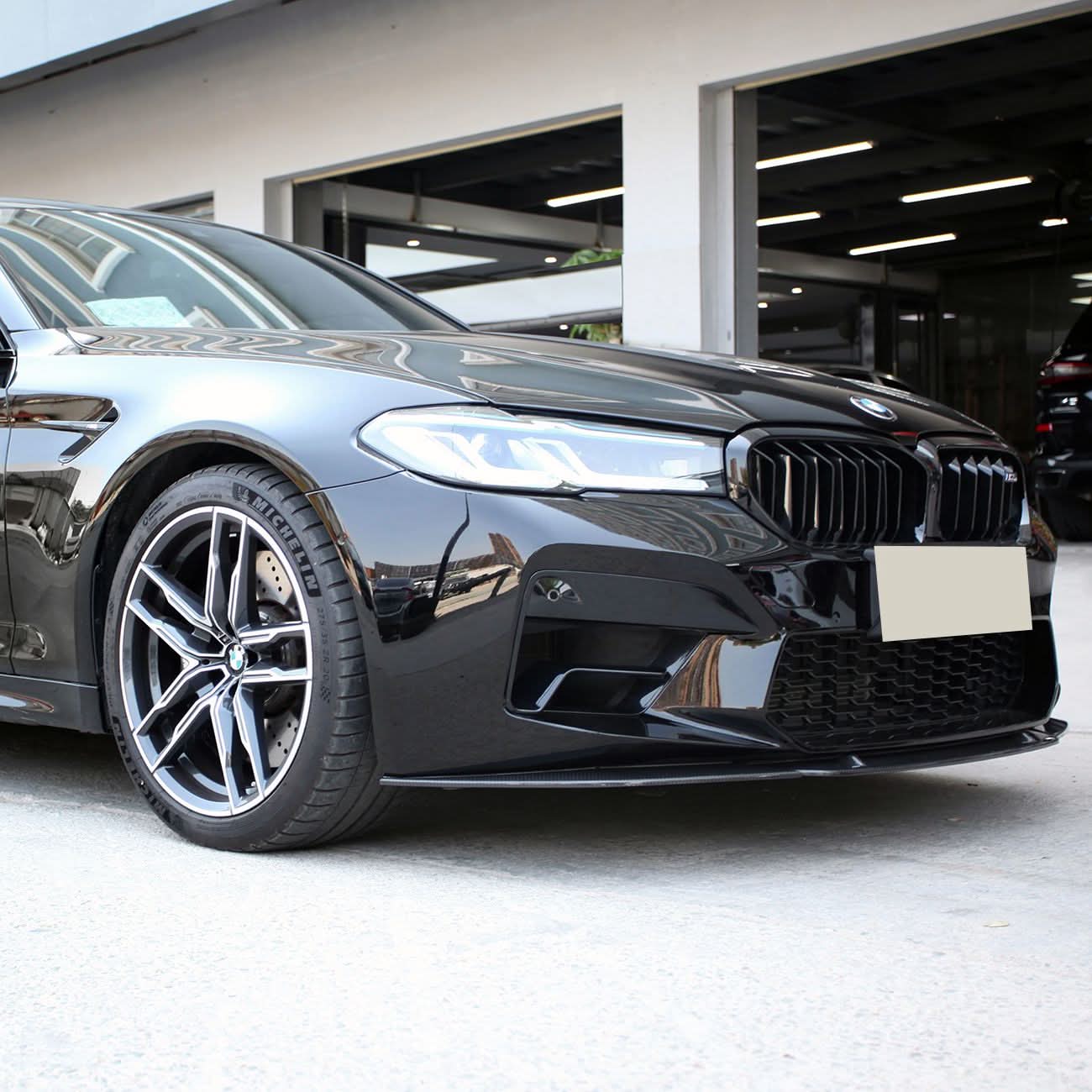 CF Style Pre-Preg Carbon Fibre Front Splitter for BMW F90 M5 LCI 21-24
